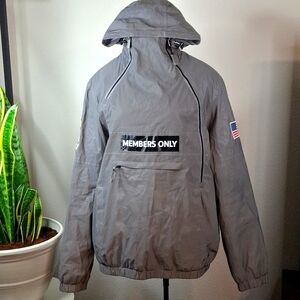 Zumies Members Only Sport Men's Space Suit Reflective Pullover Jacket size M